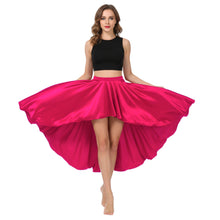 Satin Asymmetrical High-Low Skirt | Flowy Maxi S-5XL | 41 Colors S47