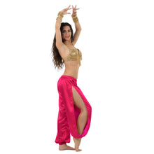 Satin Harem Pants w/ Side Slit | Belly Dance Flow S-3XL | 41 Colors S18