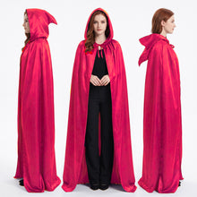 Satin Halloween Hooded Robe Cape – Costume, Cosplay & Party Wear S151