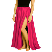 Satin Half Circle Skirt | Side Cut Dance Flow S-3XL | 41 Colors S94