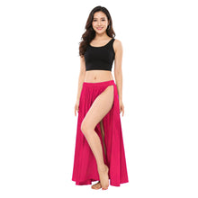 Satin Belly Dance Side Cut Skirt | Side Cut Flow Costume S-3XL | 30 Colors S36