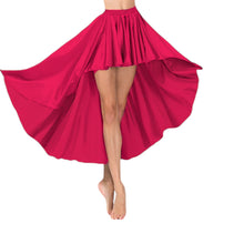 Satin Belly Dance  Asymmetrical Skirt S47 - Regular Size 1