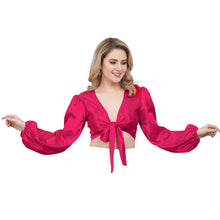 Gray Satin Belly Dance Choli, professional ruffle dance top.