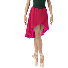 Chiffon High-Low Ballet Skirt | Asymmetrical Dance Wrap Skirt for Women | 30 Colors, S-5XL C41