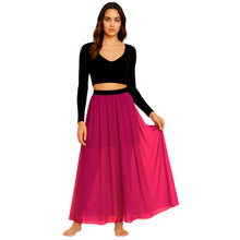 Chiffon Half Circle Belly Dance Skirt | S-5XL, 30 Colors | Flowy Maxi C32