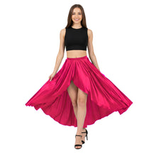 Satin Asymmetrical Wrap Skirt | High-Low Flow S-3XL | 41 Colors S72