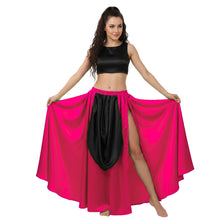 Satin A-Line Skirt w/ Side Slit | Flowy Dance Wear S-3XL | 41 Colors S39