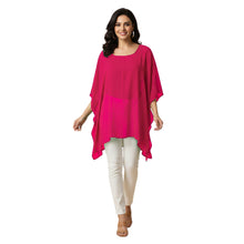 Chiffon Kaftan Top | Flowy Tunic Blouse S-5XL | 30 Colors C76