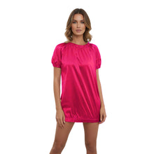 Satin Round Neck T-Shirt | Silky Short Sleeve Top S-3XL | 41 Colors S106