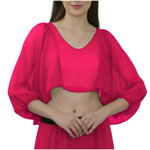 Bright Green Full Flair Ruffle Sleeve Belly Dance Top, vibrant stretch fit top.