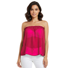 Chiffon Sheer Tube Top | Layering Bandeau S-5XL | 30 Colors C65