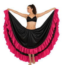 Satin 12 Yard Skirt w/ Frill | Full Volume Dance S-3XL | 41 Colors S22