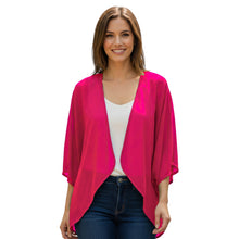 Chiffon Long Sleeve Beach Shrug | Resort Cover-Up S-5XL | 30 Colors C51