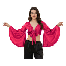 Satin Belly Dance Top | Self-Tie Choli Haut S-3XL | 41 Colors S29