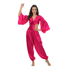 Satin Belly Dance Harem & Top Set | Full Costume S-3XL | 41 Colors S40