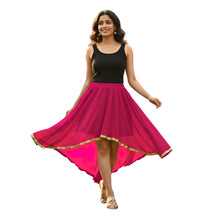 Chiffon High-Low Belly Dance Skirt | Designer Asym Flow S-5XL C66