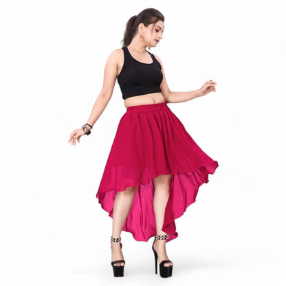 Chiffon Asymmetrical skirt Belly Dance Skirt C9- Regular Size 1