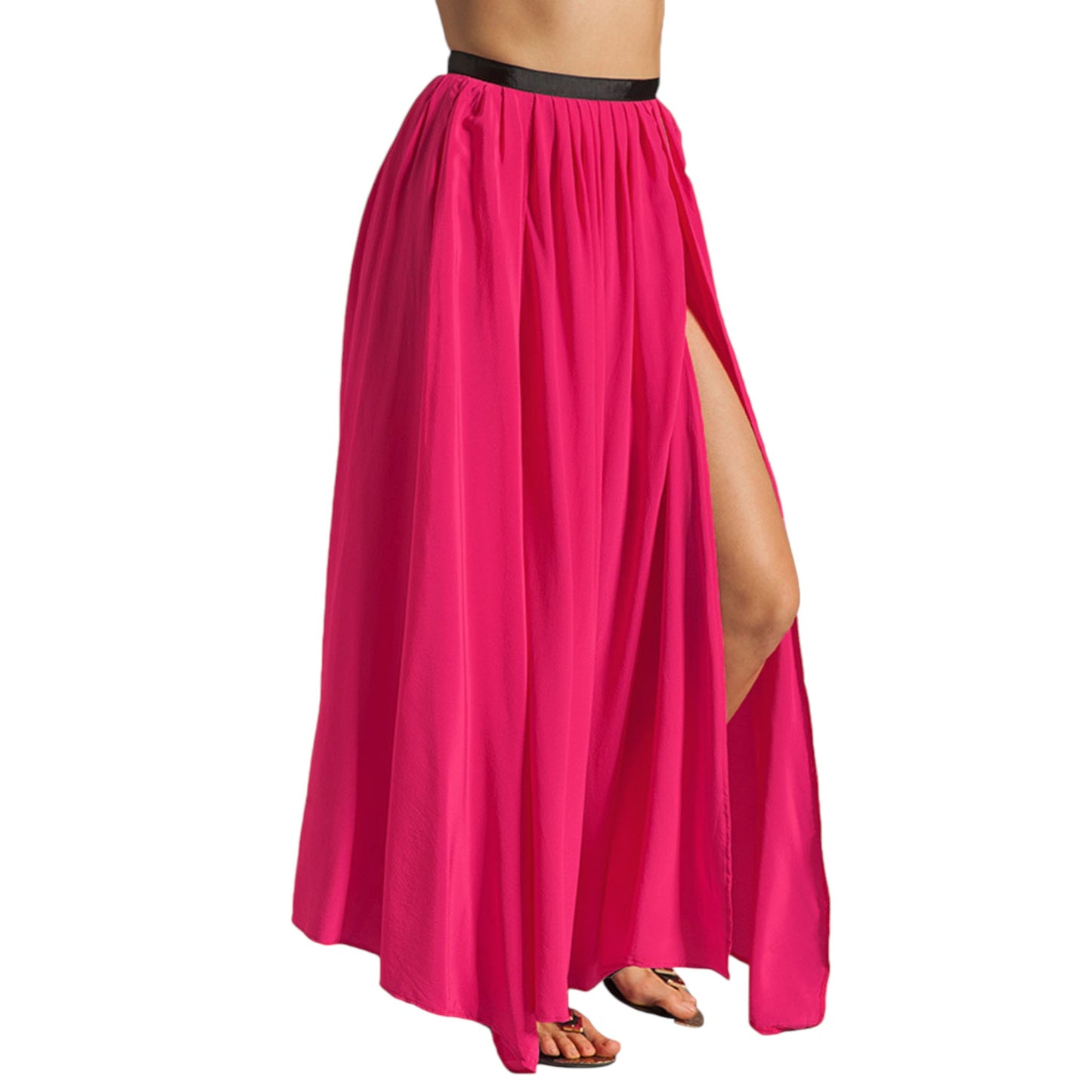 Belly Dance Satin Half Circle 1 Slit S94 - Regular Size 1