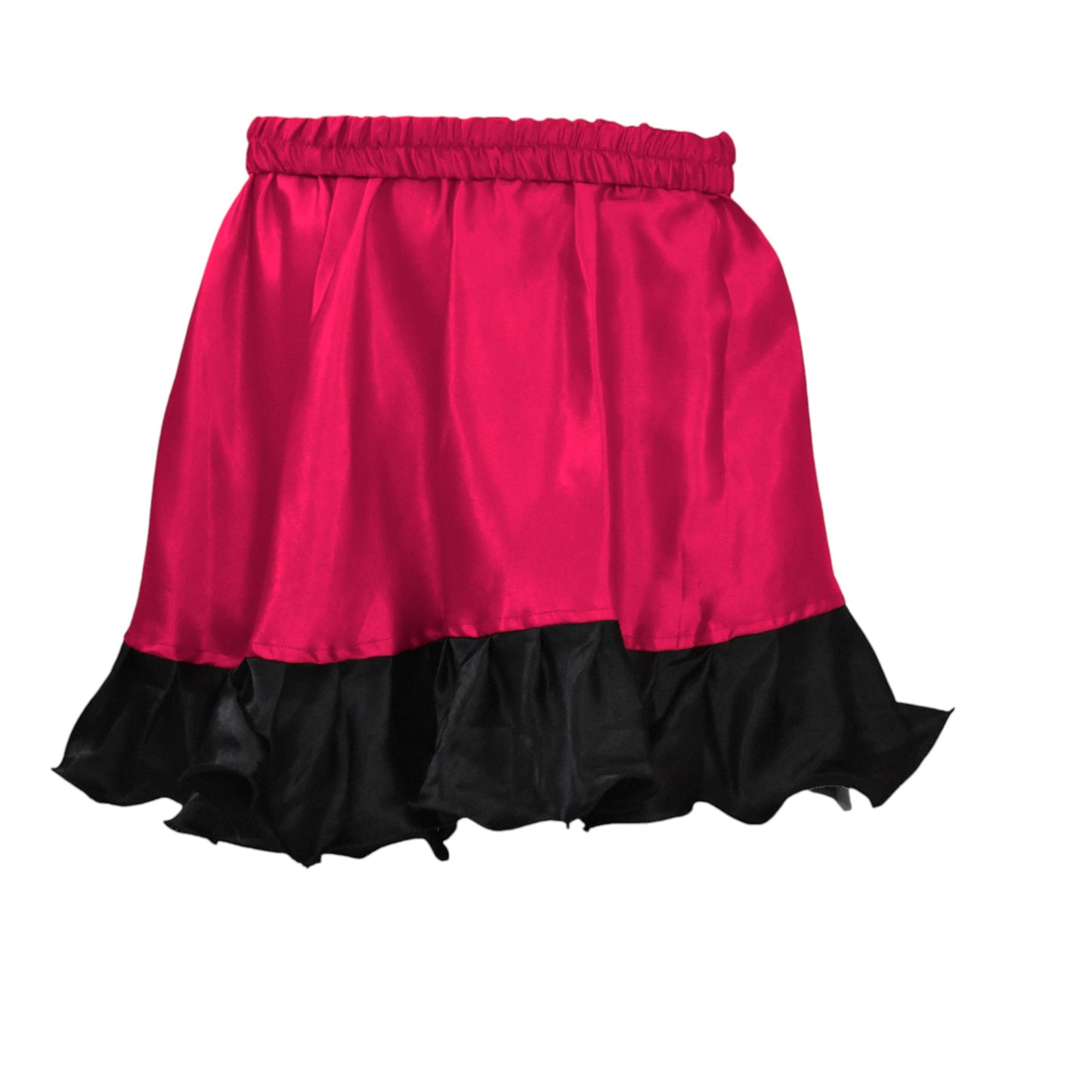 Satin Belly Dance  Short skirt with frill S41 - Regular Size 1