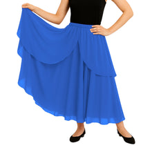 Chiffon 2 Layer Belly Dance Skirt | Flowy Fancy Costume S-5XL C75