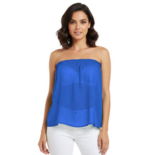 Chiffon Sheer Tube Top | Layering Bandeau S-5XL | 30 Colors C65
