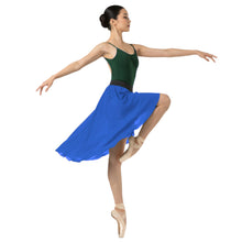 Chiffon High-Low Ballet Skirt | Asymmetrical Dance Wrap Skirt for Women | 30 Colors, S-5XL C41