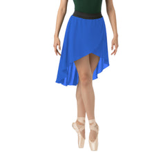 Chiffon High-Low Ballet Skirt | Asymmetrical Dance Wrap Skirt for Women | 30 Colors, S-5XL C41
