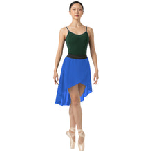 Chiffon High-Low Ballet Skirt | Asymmetrical Dance Wrap Skirt for Women | 30 Colors, S-5XL C41