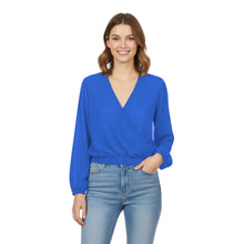 Chiffon V Neck Cover Top | Sheer Flowy Blouse S-5XL | 30 Colors C53