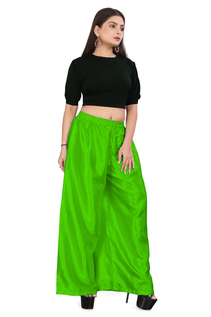 Belly Dance Satin Palazzo Pant For Women /Girls S25-Regular Size 1