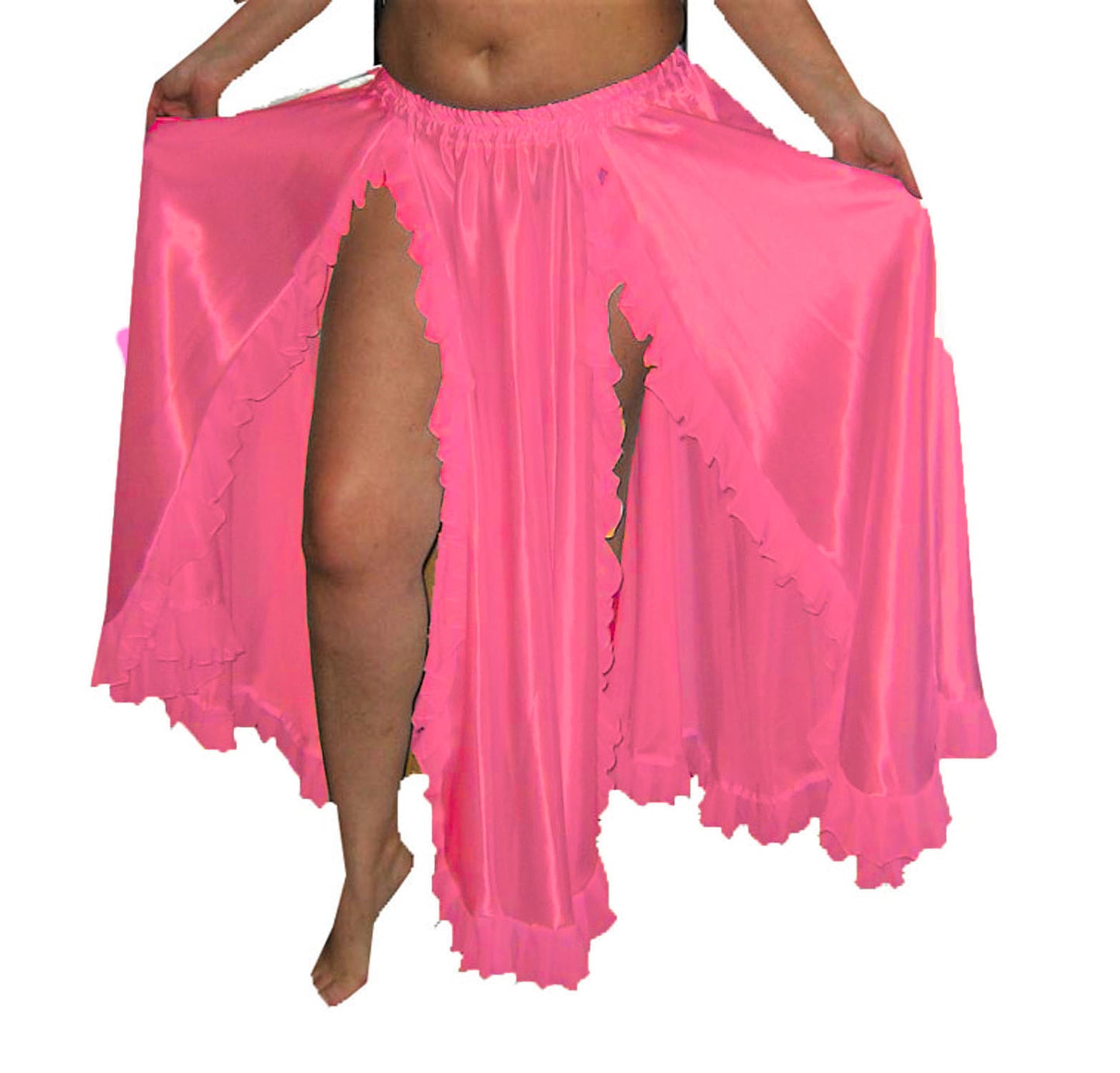 2 Side slit belly Dance Skirt S102 - Regular Size 1