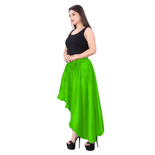 Satin Asymmetrical High low Skirt Skirt S6-Regular Size 1