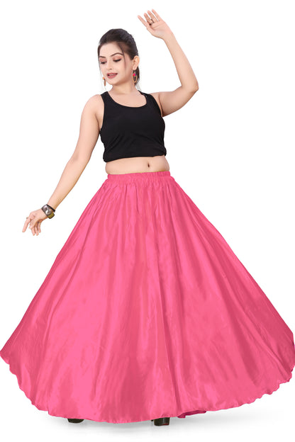 Satin Belly Dance Full Circle Skirt S8-Regular Size 1