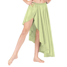 Belly Dance Satin Skirt Ballet Asymmetrical skirt S72 - Regular Size 1