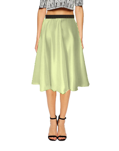 satin midi skirt S35 - Regular Size 1