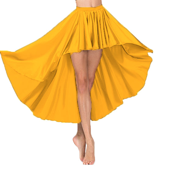 Satin Asymmetrical Skirt S74 - Regular Size 2