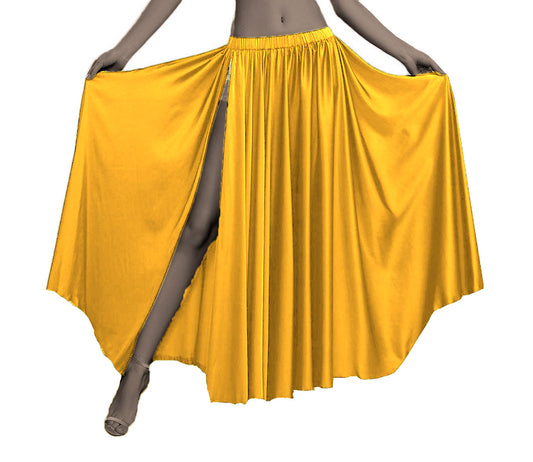 Belly Dancing Skirt Full Circle Skirt One Slit S93 - Regular Size 2