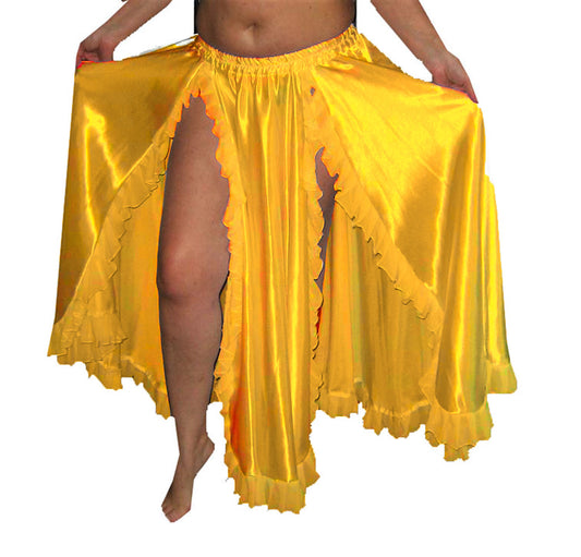 2 Side slit belly Dance Skirt S102 - Regular Size 2