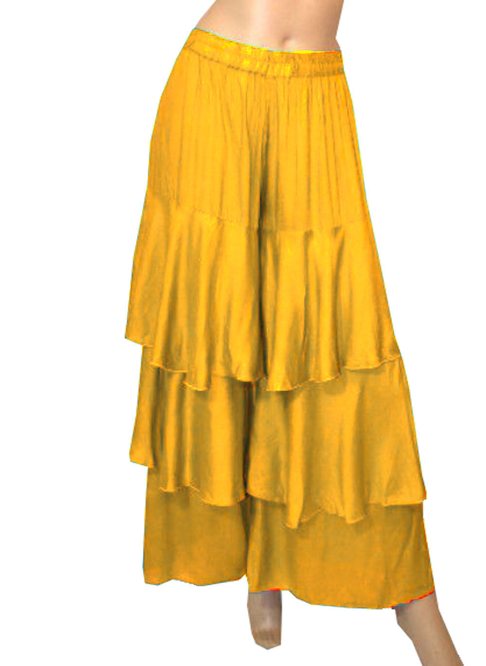 3 Layer Satin Palazzo Pants S97 - Regular Size 2