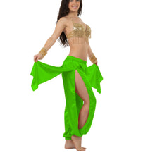 Satin Harem Pants w/ Side Slit | Belly Dance Flow S-3XL | 41 Colors S144