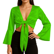 Brown Satin Belly Dance Choli, elegant ruffle dance top.