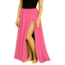 Satin Half Circle Skirt | Side Cut Dance Flow S-3XL | 41 Colors S94