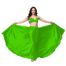 Satin Full Circle Belly Dance Skirt | 360° Flow Gown S-5XL S69