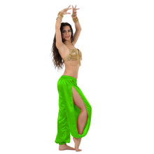 Satin Harem Pants w/ Side Slit | Belly Dance Flow S-3XL | 41 Colors S18