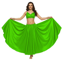 Satin Full Circle Belly Dance Skirt | 360° Flow Gown S-5XL S8
