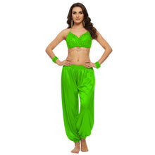 Satin Belly Dance Harem Pants | Flowy Trousers S-3XL | 41 Colors S10