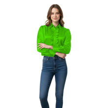 Light Gold Satin Vintage Blouse, elegant metallic top.