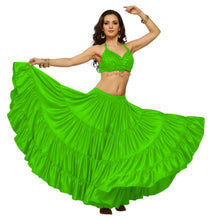 Ultimate Satin 25 Yard 4 Tier Skirt | Belly Dance Gown S-5XL S4