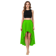 Satin Asymmetrical High-Low Skirt | Flowy Maxi S-5XL | 41 Colors S47