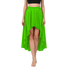 Satin Asymmetrical High-Low Skirt | Flowy Maxi S-5XL | 41 Colors S47